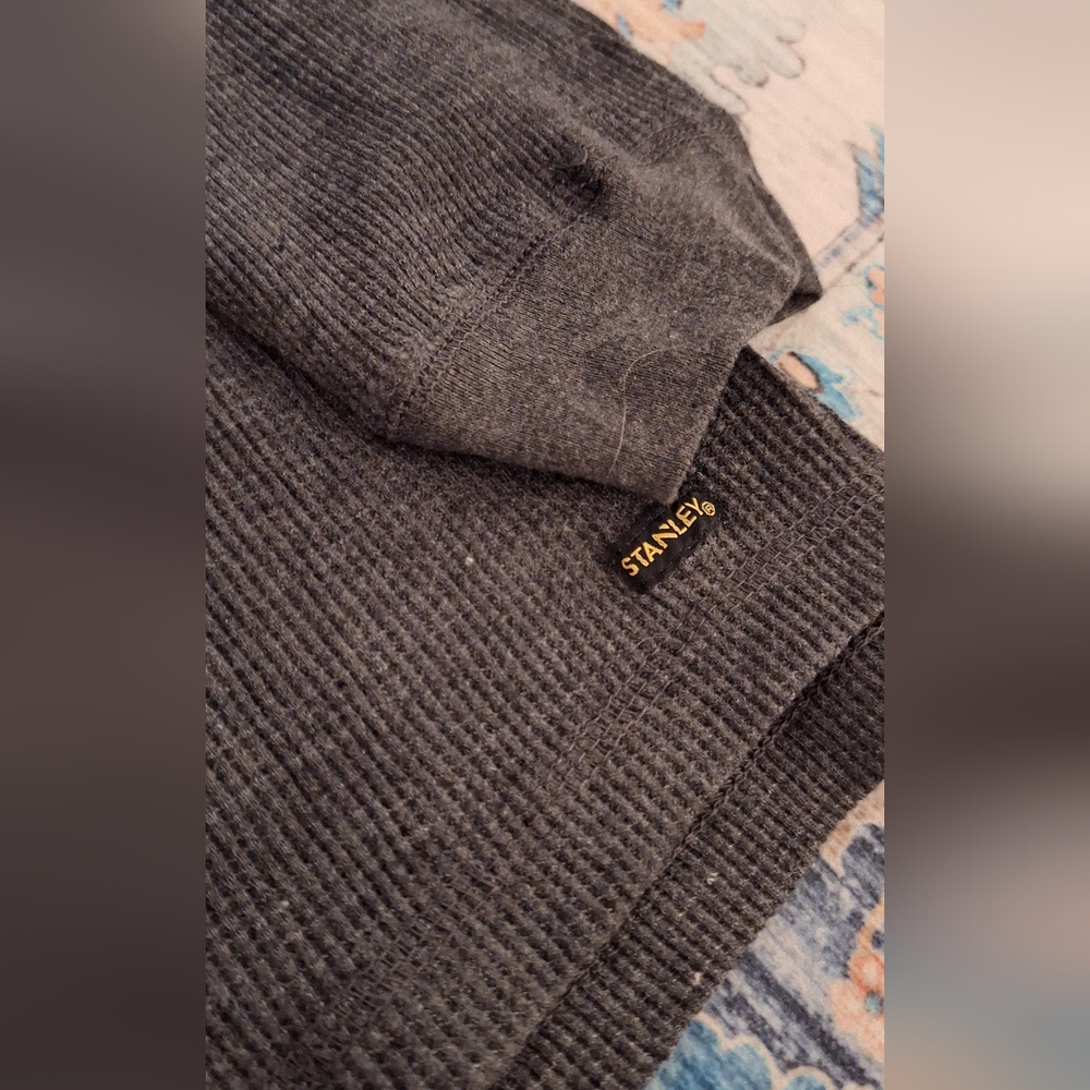 Stanley Men's Gray Henley Shirt - Picture 3 of 4